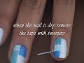 Color block nail art// Diseño de uñas collage// Striping tape nails