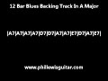 12 Bar Blues Backing Track In A Major