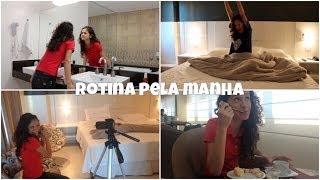 Rotina pela manhã em dias de gravação!