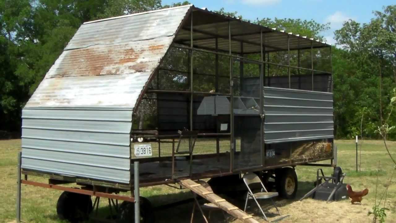 chicken coop cotton trailer Part 04 in Elgin Texas with Organic Mike ...