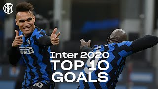 INTER TOP 10 GOALS | 2020 REVIEW feat. Romelu Lukaku, Lautaro Martinez, Achraf Hakimi... ⚽⚫🔵?