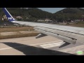 SAS 737-700 Incredible Short Runway Takeoff from Skiathos Airport!