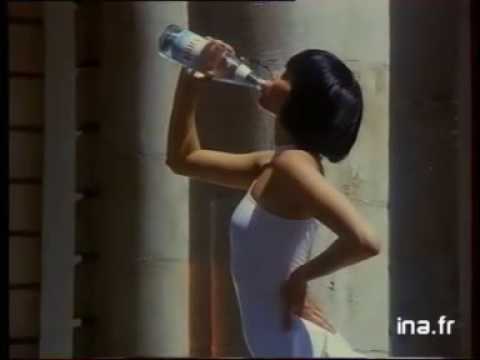 Publicit pour l'eau Min rale Vittel avec Laurence Treil 1986 Publicit pour l'eau Min rale Vittel avec Laurence Treil 1986