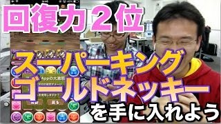 【パズドラ】スーパーキングゴールドネッキーで２つのダンジョンを攻略！強いぞネッキー！！