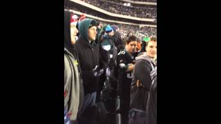 FIGHT: Saints fan gets spit at by Eagles fan after game-win