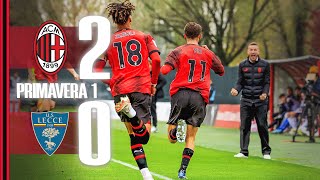 Sia and Scotti seal the win | Primavera Highlights | AC Milan 2-0 Lecce | Matchday 10