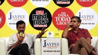 Arvind Kejriwal and Sandeep Dikshit at Mind Rocks Youth Summit 2012