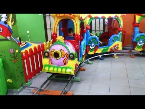 Indoor Playground Family Fun for Kids | Mini Train Toy Ride, Arcade Games