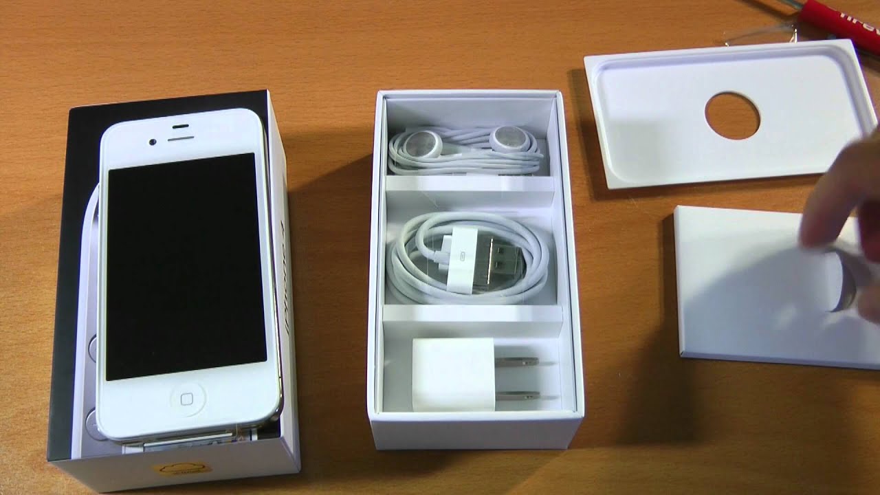 Unboxing: iPhone 4 8GB White  YouTube