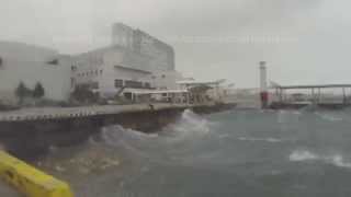 Typhoon Neoguri Lashes Miyakojima, Okinawa Japan 台風第8号