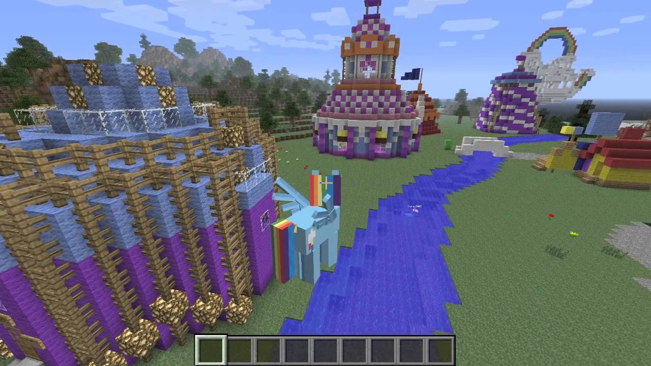 ... Play - Mine Little Pony Minecraft Mod and Equestria Map !!! - YouTube