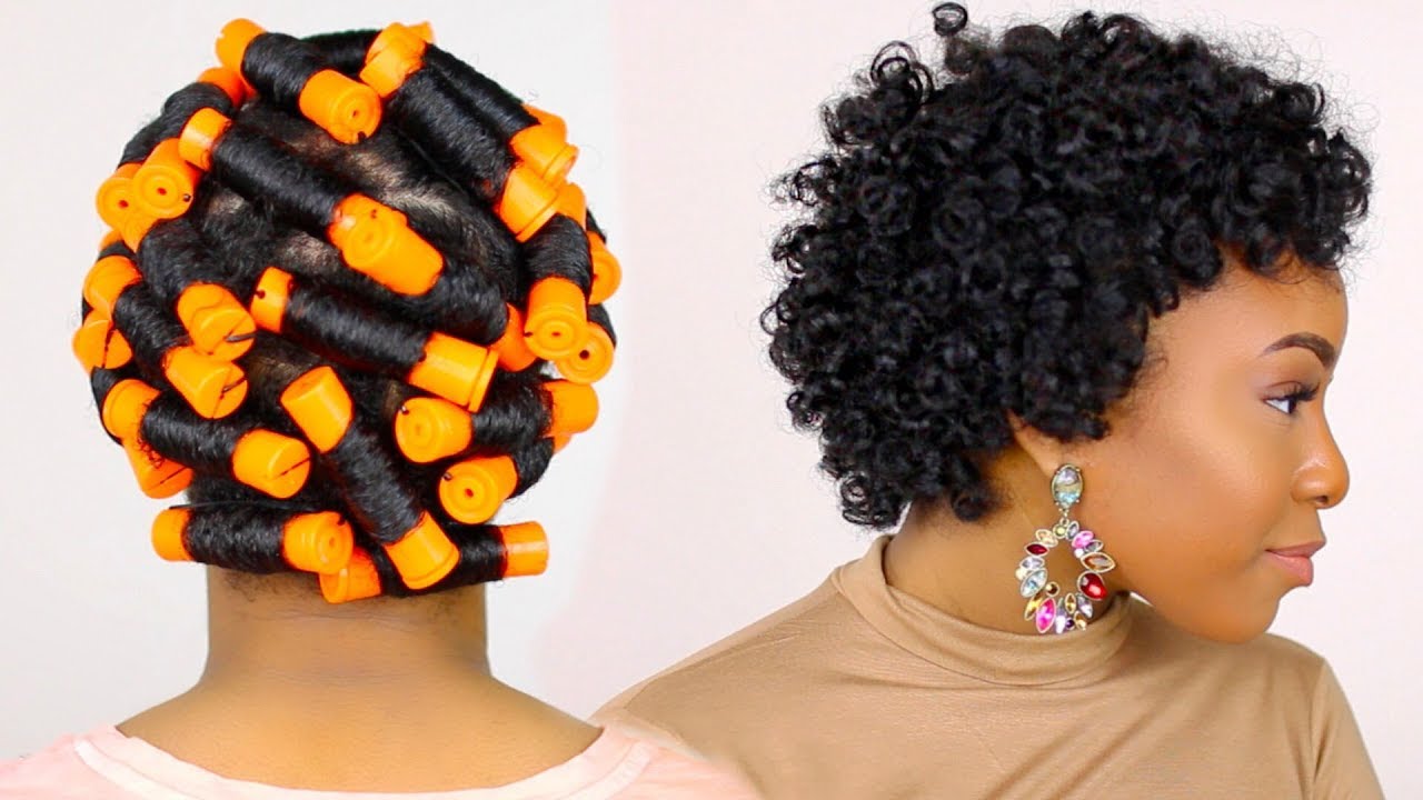 How To Rod Short Natural Hair