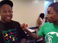 Pharrell making fun of Busta with Premo