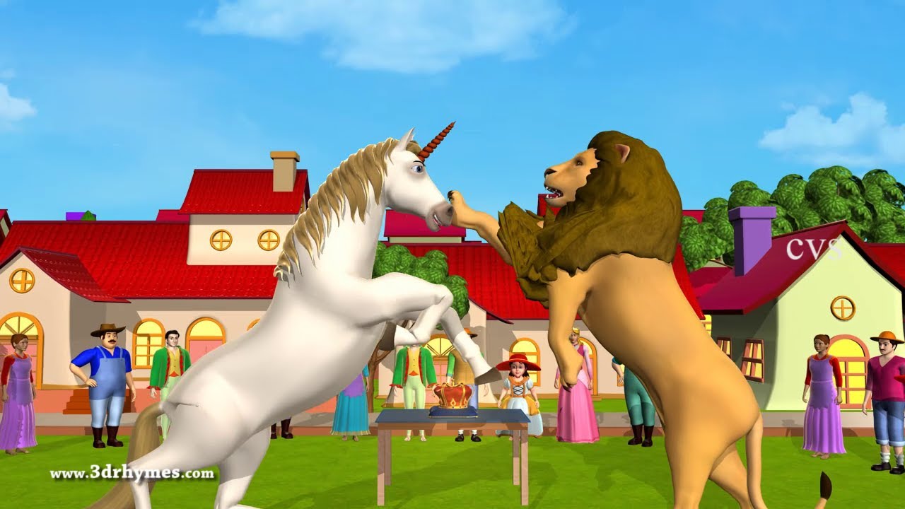 The Lion and the Unicorn -3D Animation English Nursery rhyme for children The Lion and the Unicorn -3D Animation English Nursery rhyme for children