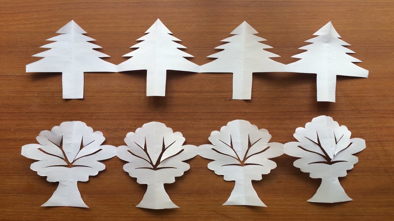 Bulletin Board Paper Trees