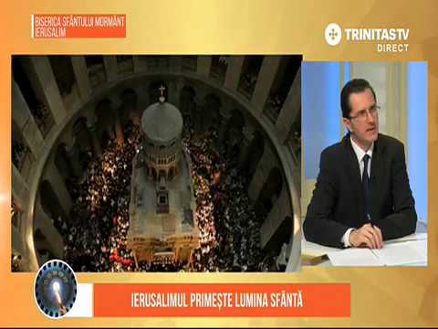 Download VENIREA SFINTEI LUMINI LA IERUSALIM 2018 - LIVE, Trinitas TV - fragment din emisiune, V. Banescu