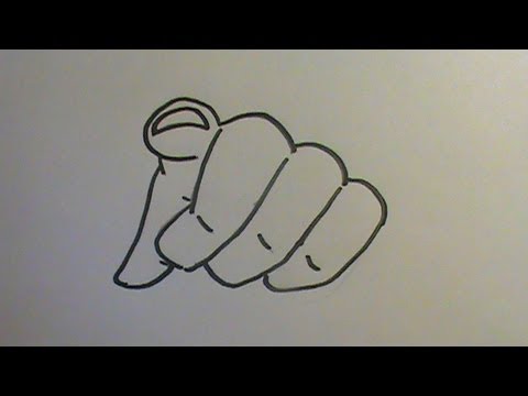 How to Draw a Finger Pointing at You - YouTube