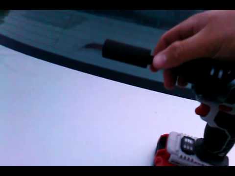 Porter Cable 20v impact driver taking off lug nuts - YouTube