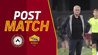 "Mi dispiace per i tifosi" | JOSÉ MOURINHO AL TERMINE DI UDINESE-ROMA