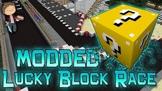 Minecraft: Lucky Block Race 3! Modded Mini-Game w/Mitch & Friends!