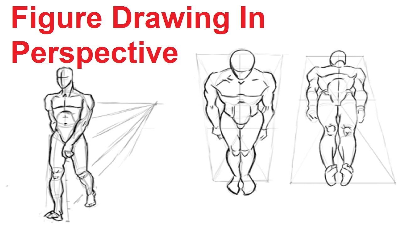 Figure Drawing Lesson 4/8 - How To Draw The Human Figure In Perspective