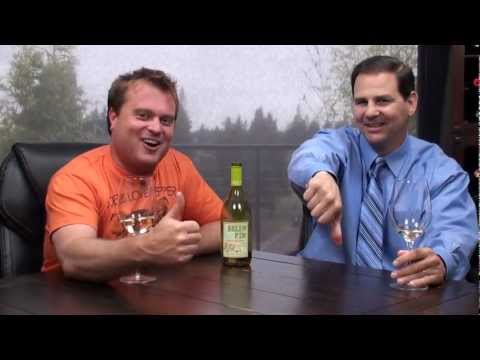 We've got a little controversy here with this $4, 2010 White Blend from Green Fin.  Joe thought it was a clean wine with a little apple and lime.  Matt also thought it tasted clean -- like antiseptic.  It doesn't happen often, but we've got One Thumb Up, One Thumb Down.  For only $4, go grab a bottle and see which  Thumb you are.