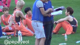 FANCAM]
130903 아육대 인피니트 동우♥엑소 (시우민)