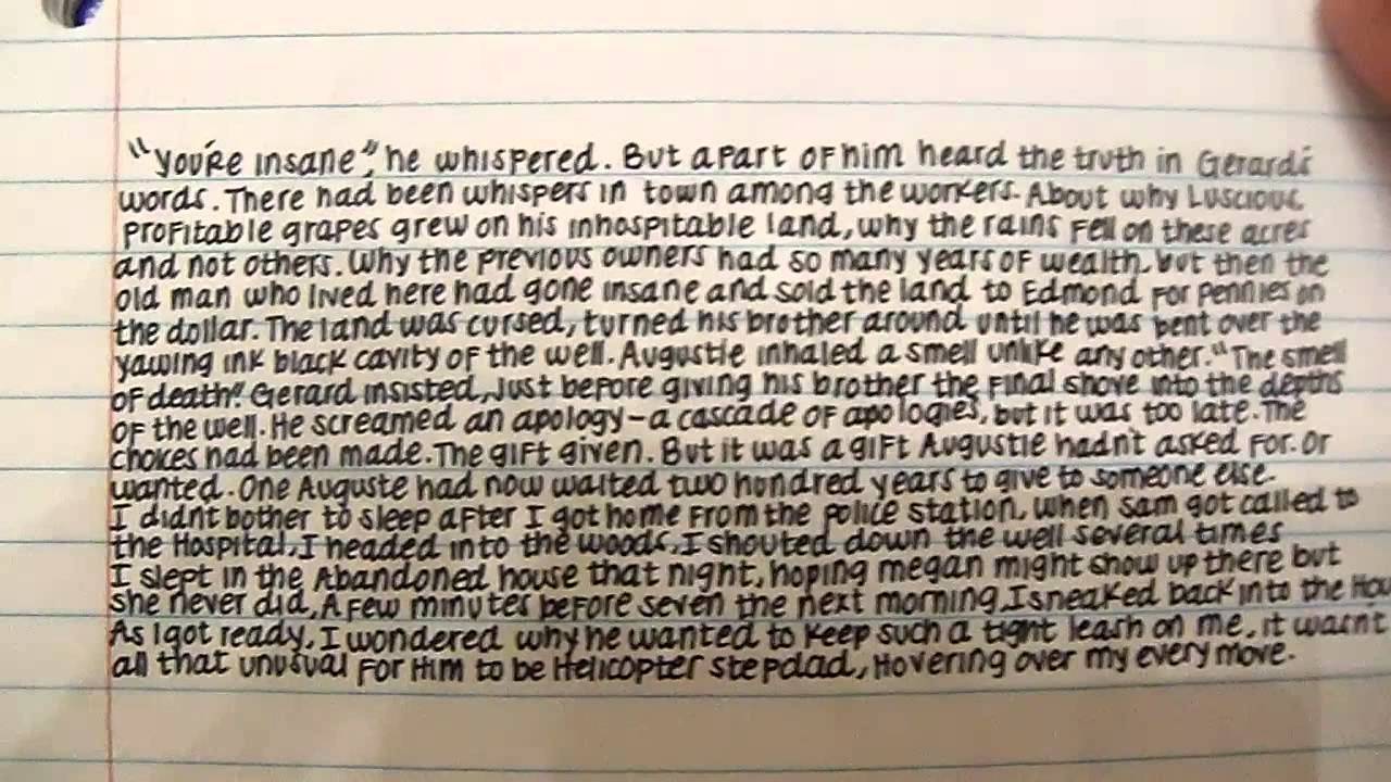 A neat Handwriting, check it out. - YouTube