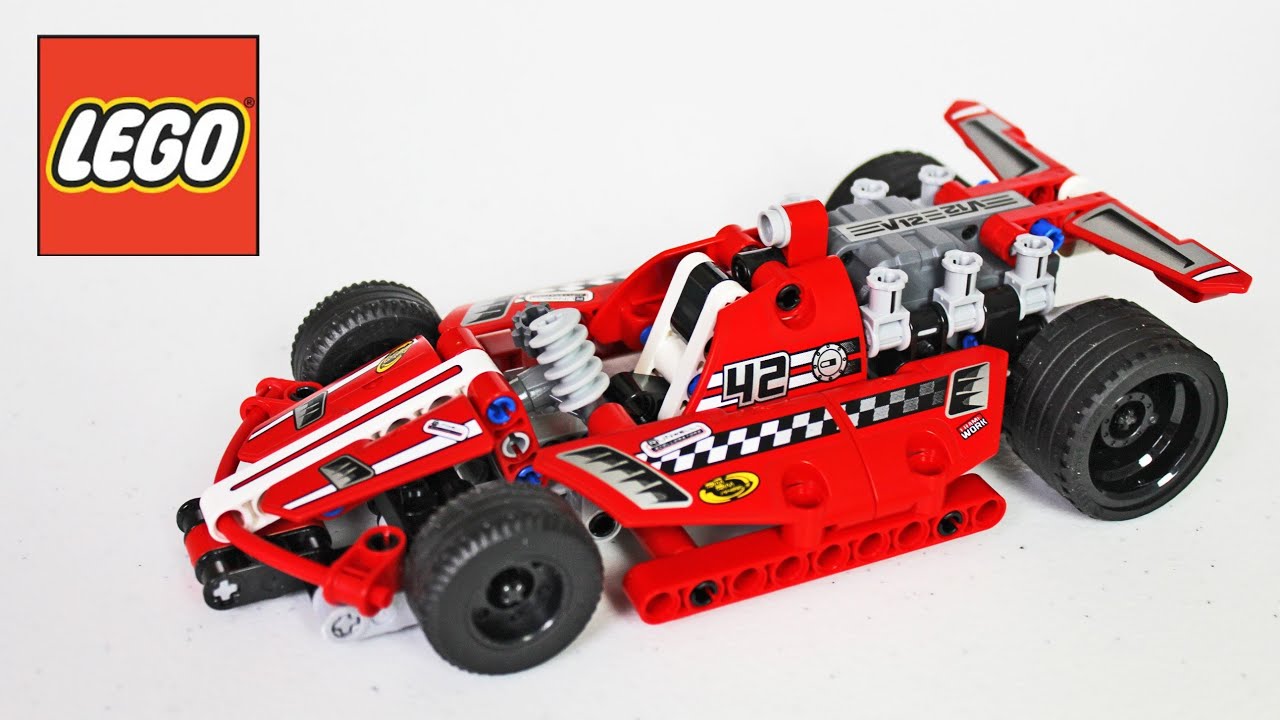 LEGO Race Car Review, Unboxing, Time Lapse Build Technic 42011 - YouTube