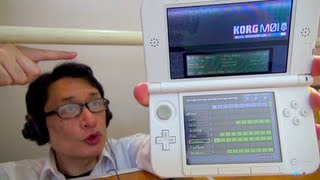 夏休み。ニンテンドー3DSでシーケンサー korg M01D / Let Composer! Sequencer for Nintendo 3DS.