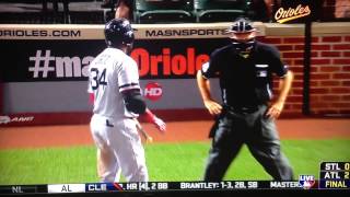 David Ortiz Blows Up Gets Mad At Call Made By Umpire vs Orioles 7/27/13 Tossed