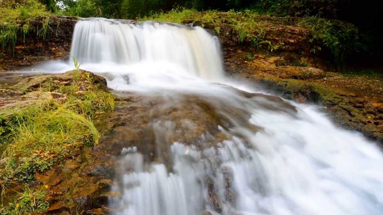 Glen Park waterfall timelapse River Falls WI. YouTube