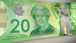 one  New 2012 Canadian $ 100.00 Polymer Banknotes 