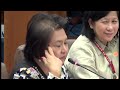 COA chief Tan makes her presence felt at the Senate probe on pork scam