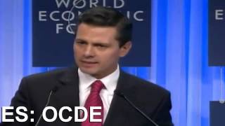 Peña Nieto hace el ridículo en Suiza, no sabe qué es la OCDE