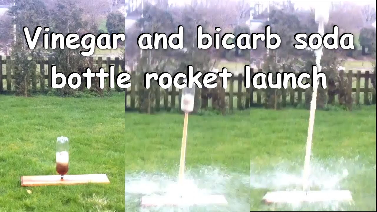 Vinegar and baking soda bottle rocket launch YouTube
