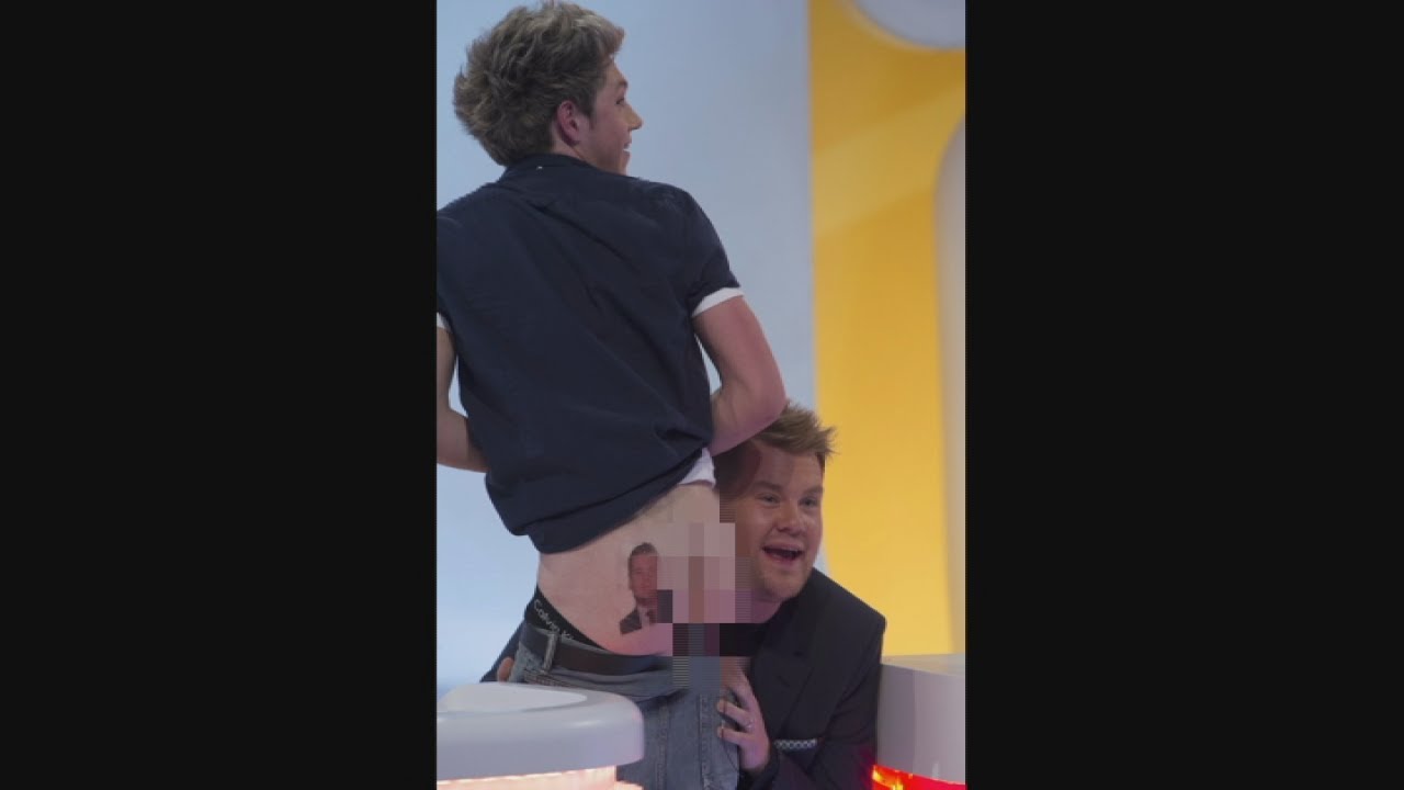 One Direction's Niall Horan flashes his bum and shows off new James