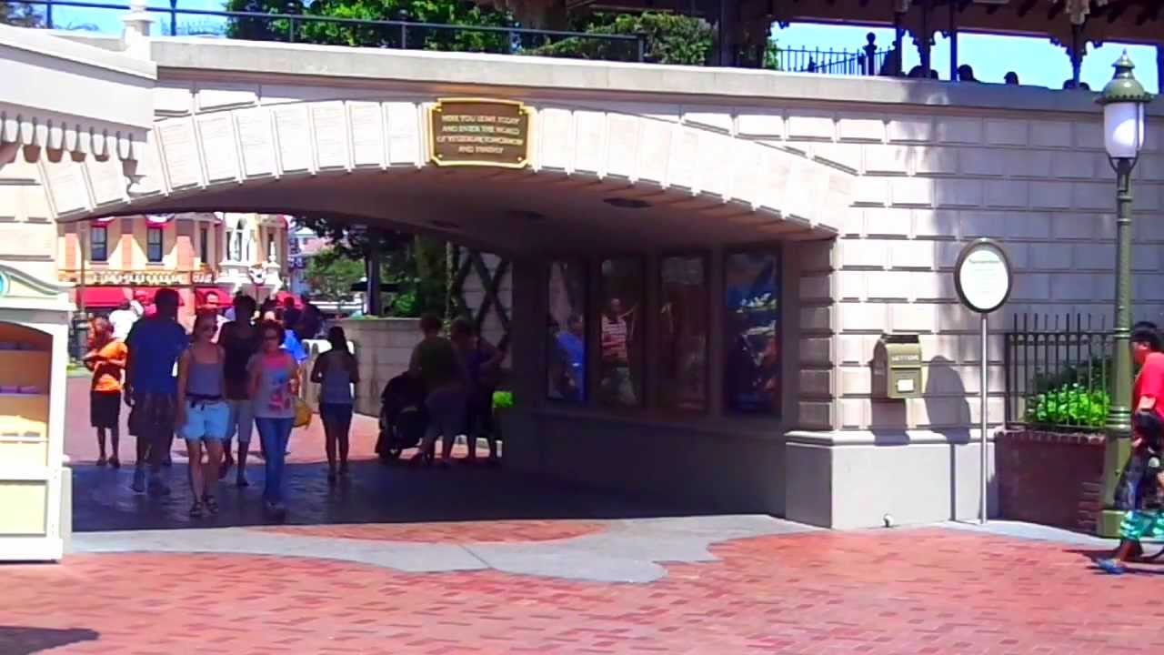 Disneyland Entrance Tunnel YouTube