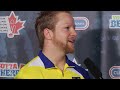 Playoff 1 vs 2 Media Scrum - 2013 Ford World Men's Curling Championship