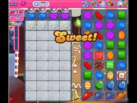 How to beat Candy Crush Saga Level 262 - 3 Stars - No Boosters - 164