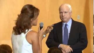 Syrian Woman Rips Into McCain At Town Hall For His Support For Bombing Syria 9 5 2013