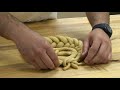 enriched dough braiding with bretzel
