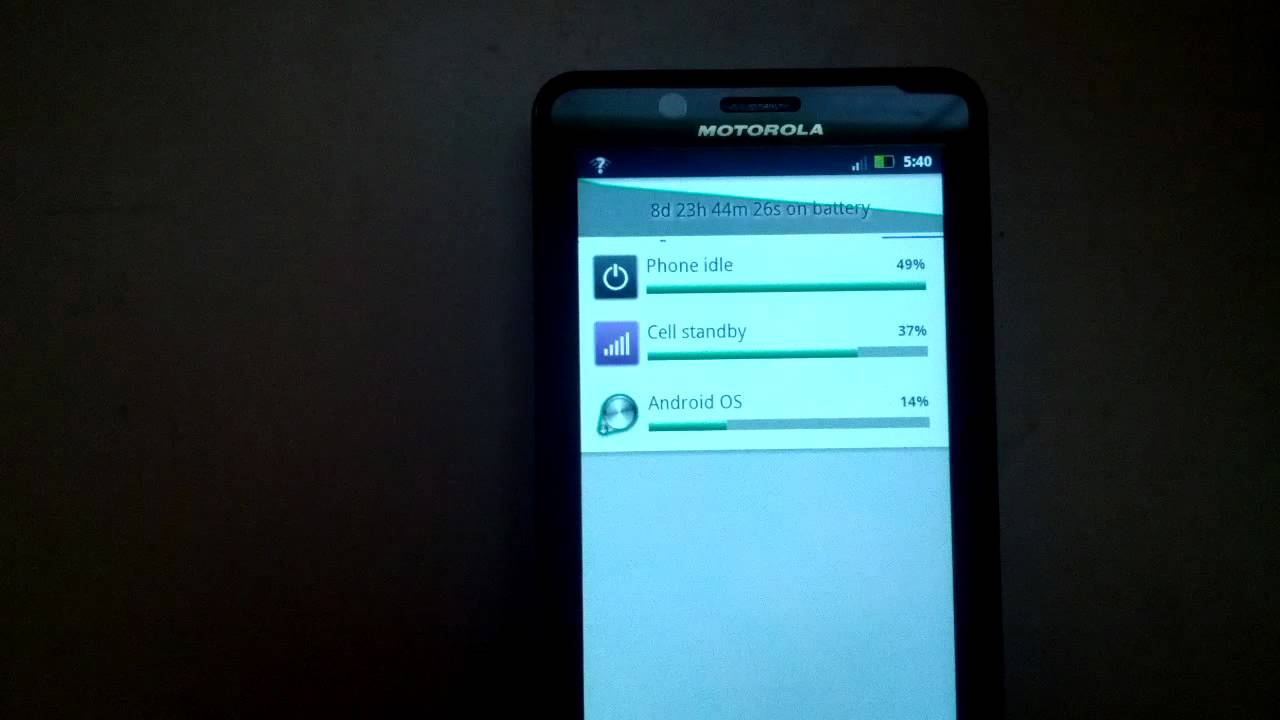 Crazy battery life .905 update Droid Bionic - YouTube