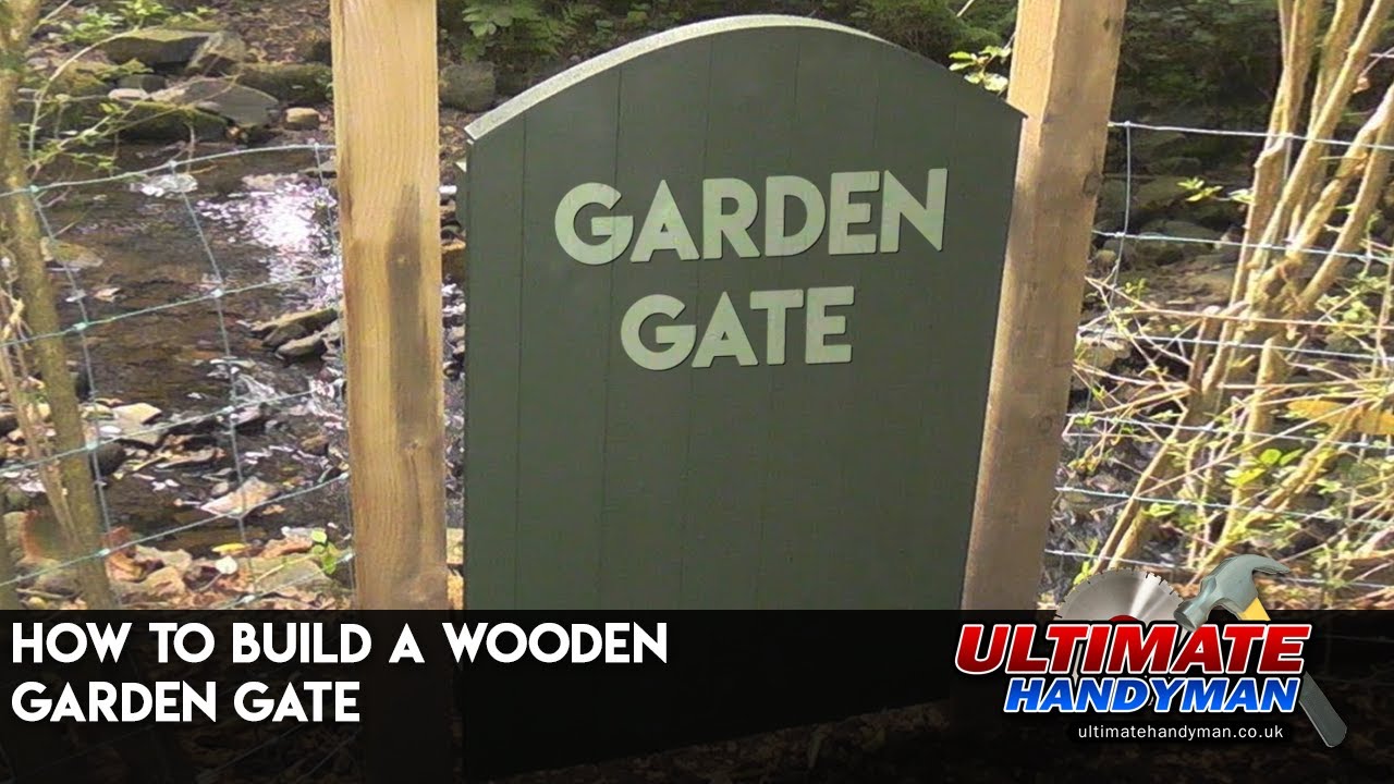 How to build a wooden garden gate - YouTube