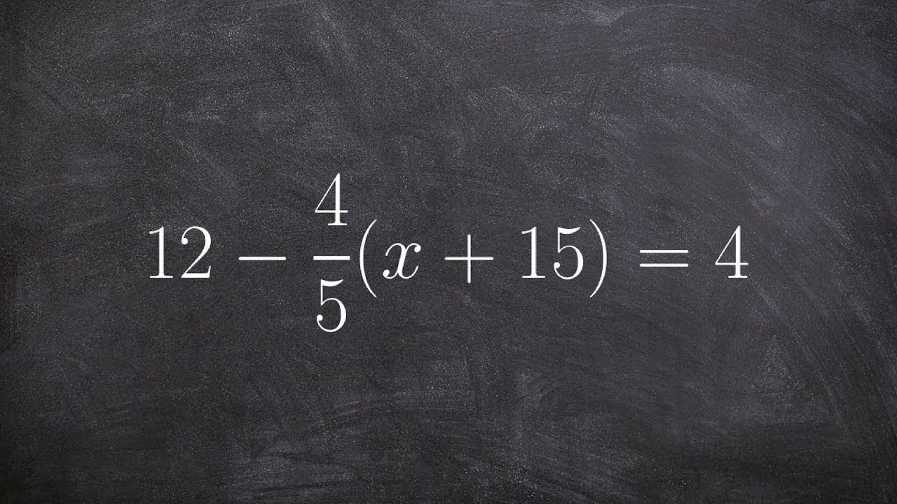 Mod B How To Solve A Multi Step Equation Using Distributive Property 