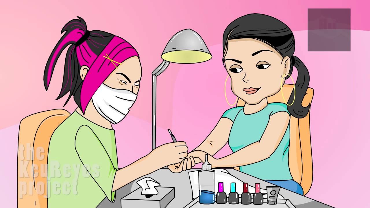 Anjelah Johnson "Nail Salon" Animated Cartoon - YouTube