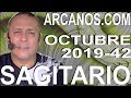 Video Horscopo Semanal SAGITARIO  del 13 al 19 Octubre 2019 (Semana 2019-42) (Lectura del Tarot)
