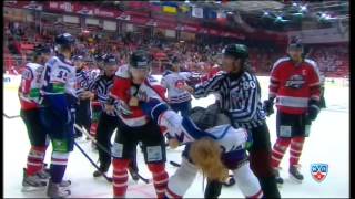 Драка КХЛ: Робитайл vs Краснослободцев / KHL Fight: Robitaille vs Krasnoslobodtsev