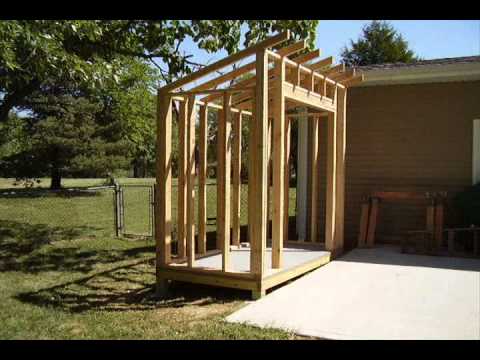 How To Build a Lean-To Style Storage Shed - YouTube