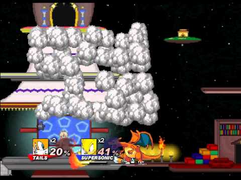 Super Smash Flash 2 Demo v0.7 Tails vs Sonic - YouTube